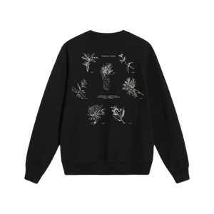 Louisiana Flora Black Crewneck Sweatshirt